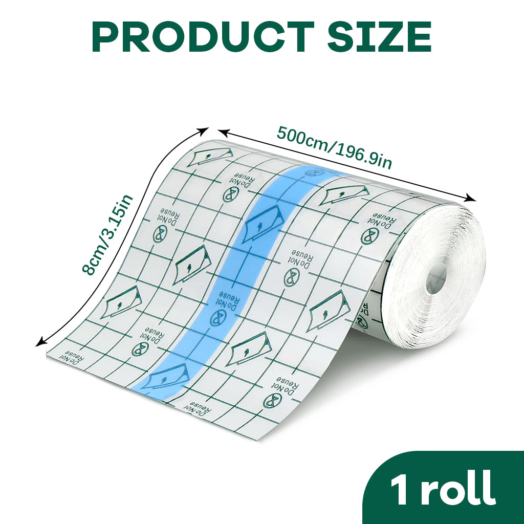 HANNEA Freely Cut Transparent Stretch Adhesive Bandage Dressing PU Film Wound Waterproof Sticker Good for Wound Healing Both for people or Pets Dressing Pads Tattoo Aftercare Bandage, 8CM×5M HANNEA Freely Cut Transparent Stretch Adhesive Bandage Dressing PU Film Wound Waterproof Sticker Good for Wound Healing Both for people or Pets Dressing Pads Tattoo Aftercare Bandage, 8CM×5M